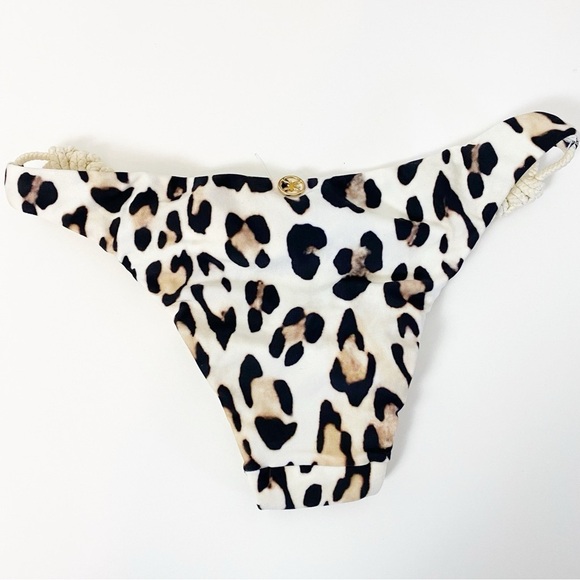 New! Vix Cord Brazilian Leopard Bikini Bottom - Picture 3 of 5